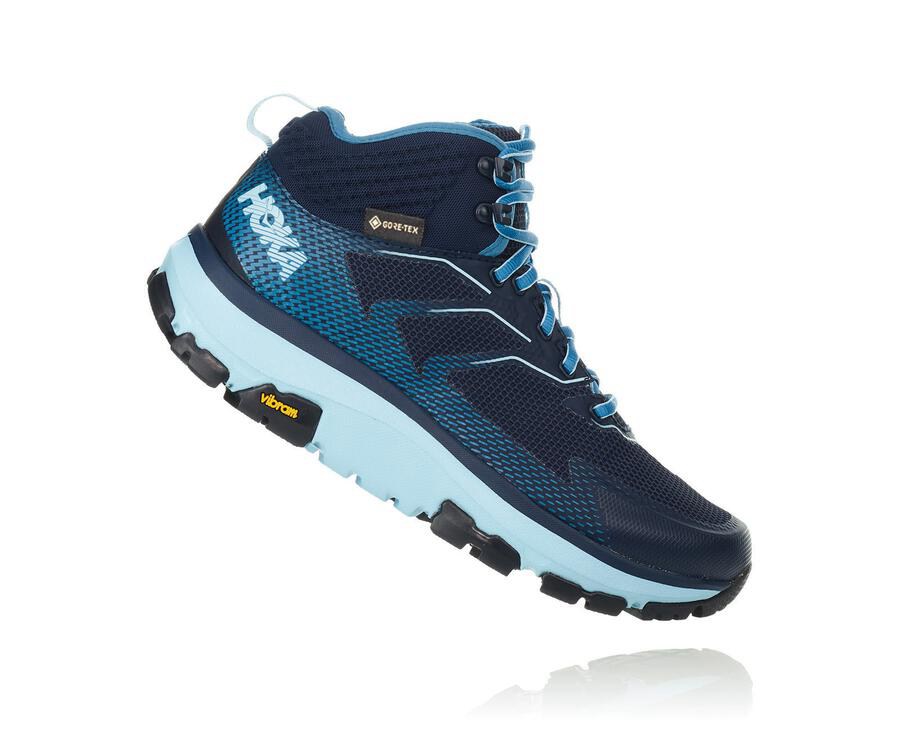 Sapatilhas Hoka One One Feminino Azuis - Toa Gore-Tex - 162-YQFJRB